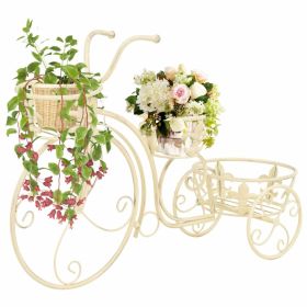 Plant Stand Bicycle Shape Vintage Style Metal