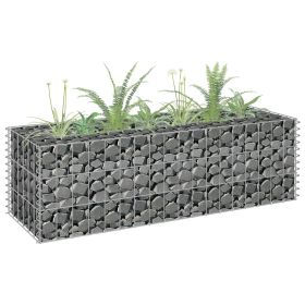 Gabion Raised Bed Galvanized Steel 35.4"x11.8"x11.8"