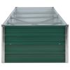 Garden Raised Bed Galvanized Steel 126"x31.5"x17.7" Green