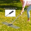 VEVOR Lawn Leveler Tool 17 x 10 in, Lawn Leveling Rake with 77 in Long Handle, Soil Leveling Tool Stainless Steel, Leveling Soil Dirt or Sand Ground S