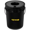 VEVOR DWC Hydroponic System, 5 Gallon 8 Buckets, Deep Water Culture Growing Bucket, Hydroponics Grow Kit with Pump, Air Stone and Water Level Device,