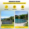 VEVOR Swimming Pool Fence, 4*12FT Pool Safety Fence for Inground Pools, Removable Pool Fence DIY by Life Saver Fencing Section Kit, Outdoor Mesh Pool