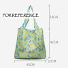 Lemon - 3 Pieces Reusable Grocery Bags Foldable Boutique Shopping Bags Portable Tote Bags Carry Bags