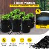 VEVOR DWC Hydroponic System, 5 Gallon 8 Buckets, Deep Water Culture Growing Bucket, Hydroponics Grow Kit with Pump, Air Stone and Water Level Device,