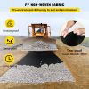 VEVOR Garden Weed Barrier Fabric, 8OZ Heavy Duty Geotextile Landscape Fabric, 10ft x 100ft Non-Woven Weed Block Gardening Mat for Ground Cover, Weed C