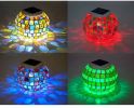 Solar-Powered Waterproof Color Changing Glass Ball Garden Lamp