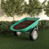 2-Wheeled Garden Wheelbarrow‚Äì Large Capacity Rolling Utility Dump Cart for Residential DIY Landscaping;  Lawn Care and Remodeling