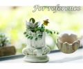 Retro Roman Pillars Succulent Planter Pot Resin Decorative Succulent Cactus Bonsai Plant Container