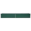 Garden Raised Bed Galvanized Steel 126"x31.5"x17.7" Green