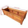 Garden Raised Bed Acacia Wood 29.9"x10.9"x9.8"