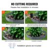 VEVOR Steel Landscape Edging, 5-pack Steel Garden Edging Borders, 39" L x 3" H Strips, Hammer-in Edging Border, Bendable Metal Landscape Edging for Ya